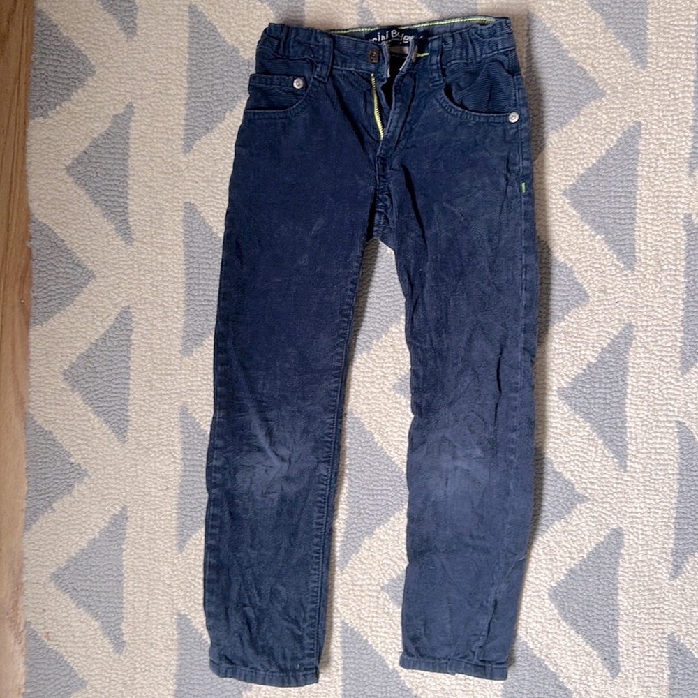Mini Boden Size 6 Blue Corduroy Pants